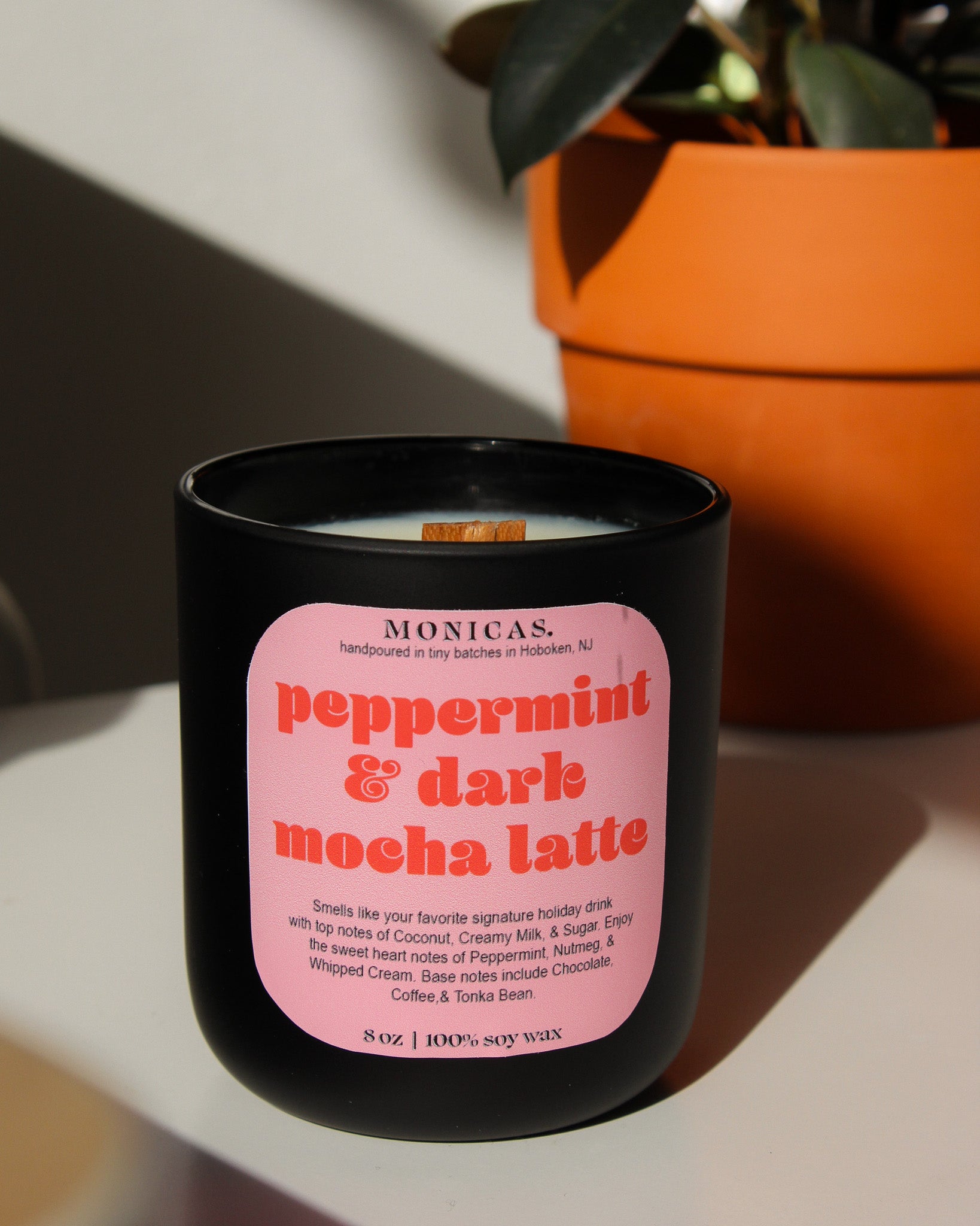 Mocha Mint Capuchino 6 oz Coffee Cup - Soy Candle