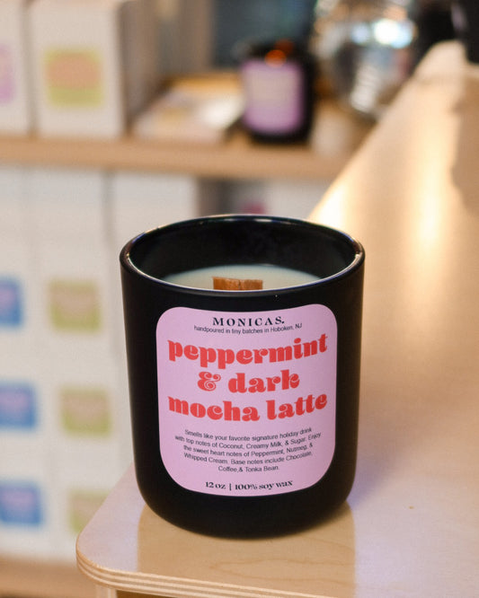 Peppermint & Dark Mocha Latte Soy Candle